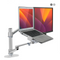 Alberenz Laptop Monitor Arm - Tilting - Height Adjustable - Silver