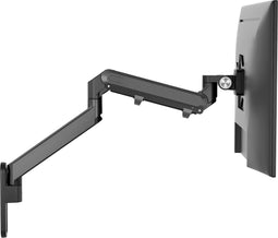 Alberenz® Single Monitor Wandbeugel zwart - Monitorbeugel met gasveer - Geschikt voor bevestiging muur - Ergonomisch ontwerp