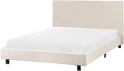 ALBI - Tweepersoonsbed - Beige - 140 x 200 cm - Polyester