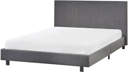 ALBI - Tweepersoonsbed - Grijs - 140 x 200 cm - Polyester