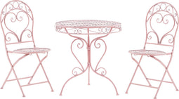 ALBINIA - Bistroset voor 2 - Roze - Metaal