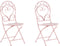 ALBINIA - Bistroset voor 2 - Roze - Metaal