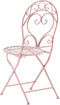 ALBINIA - Tuinstoel set van 2 - Roze - Metaal