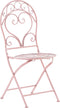 ALBINIA - Tuinstoel set van 2 - Roze - Metaal
