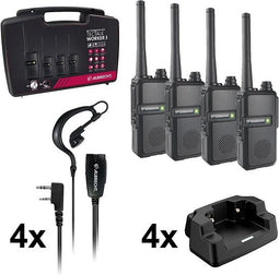 Albrecht Tectalk Worker 3 29826 PMR-portofoon 4 stuks compleet in koffer
