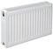 Plieger Compact Paneelradiator Type 22 - 1784 Watt - Geribbelde voorplaat - Wit - 40 x 140 cm