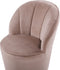ALBY - Fauteuil - Beige - Fluweel