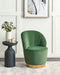 ALBY - Fauteuil - Groen - Fluweel