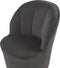 ALBY - Fauteuil - Zwart - Fluweel