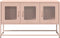 vidaXL - Tv-meubel - 100,5x39x60,5 - cm - koudgewalst - staal - roze