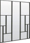 Light & Living - Spiegel REFAR - 120x3x120cm - Zwart