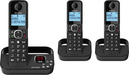 Alcatel F860 Trio set dect huistelefoon met nummerweergave antwoordapparaat en ongewenste beller blokkering - 3 handsets