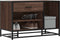 vidaXL - Schoenenbank - 80x40x53,5 - cm - bewerkt - hout - en - metaal - bruin - eiken