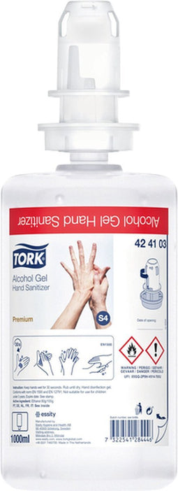 Alcoholgel tork s4 handdesinfectie 1ltr 424103
