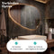Mirlux Badkamerspiegel - Asymmetrisch - LED Verlichting met Dimbare Functie - 120x75CM