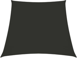 vidaXL - Zonnescherm - trapezium - 3/4x3 - m - oxford - stof - antracietkleurig