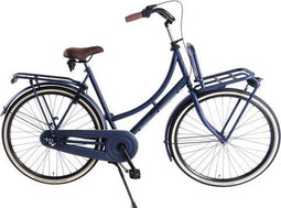 Aldo 28 inch omafiets cargo 57cm 3v jeans blauw + a-drager