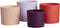 Elho - Lex Pott - Bloempot - Set van 15 - Paars Rood Roze Violet - L 15 x B 14,8 x H 14 cm (set van 15)