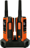 Alecto FR300OE - Walkie Talkie met bereik tot 10 km - Waterdicht - Set van 2 stuks - Oranje