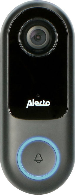 Alecto SMART-RING20 - Smart wifi deurbel met camera, aan domotica koppelbaar, zwart