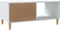 vidaXL - Salontafel - 89,5x50x40 - cm - bewerkt - hout - wit