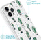 iMoshion Hoesje Geschikt voor iPhone 13 Pro Hoesje Siliconen - iMoshion Design hoesje - Transparant / Allover Cactus