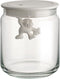Alessi Gianni - Glazen pot met deksel 12 cm - Wit