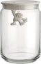 Alessi Gianni - Glazen pot met deksel 15 cm - Wit