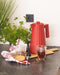 Alessi Plissé Waterkoker 1,7L Rood