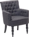 ALESUND - Chesterfield fauteuil - Grijs - Polyester