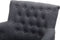 ALESUND - Chesterfield fauteuil - Grijs - Polyester