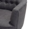 ALESUND - Chesterfield fauteuil - Grijs - Polyester