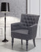 ALESUND - Chesterfield fauteuil - Grijs - Polyester