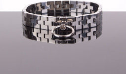 Watch band Collar met Kristal en Slot
