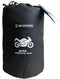 ALFA motorhoes van DS COVERS – Outdoor – Waterdicht – UV bescherming – 300D Oxford – Zachte voering - Met kentekenvenster – Incl. Opbergzak – Maat L