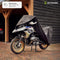 ALFA motorhoes van DS COVERS – Outdoor – Waterdicht – UV bescherming – 300D Oxford – Zachte voering - Met kentekenvenster – Incl. Opbergzak – Maat XL