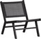 WOOOD Tuinfauteuil Puk - Aluminium - Zwart - 72x57x78