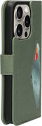 Mobiparts iPhone 15 Pro - Classic Wallet Case - Ruimte voor pasjes - Groen