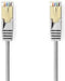 Nedis CAT5e Netwerkkabel - SF/UTP - RJ45 Male - RJ45 Male - 0.15 m - Rond - PVC - Grijs - Polybag