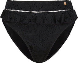 Beachlife - High Waist bikinibroekje - Black Embroidery - Maat 40