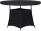 vidaXL - Tuintafel - 110x74 - cm - poly - rattan - zwart