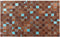 ALIAGA - Patchwork vloerkleed - Bruin - 140 x 200 cm - Koeienhuid leer