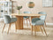 Alice - Eetkamerstoel set van 2 - Mintgroen - Polyester