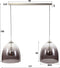AnLi Style Hanglamp 2xØ40 shaded ovaal glas