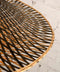 GOOD&MOJO Wandlamp Kalimantan - Bamboe/Zwart - Ø44cm - Binnen Modern
