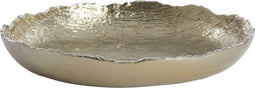Alinterieur - Kerst- Decoratieve schotel/plateau - Opstaande rand - Goud - Rond - 40x7