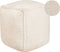 ALIPUR - Poef - Lichtbeige - Polyester