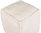 ALIPUR - Poef - Lichtbeige - Polyester