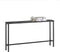 SoBuy Console Tafel - Sidetable - Industrieel Design - 120x65x20 cm - Zwart (Marmerlook)
