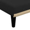 vidaXL - Chaise - longue - stof - zwart